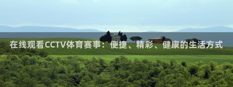 在线观看CCTV体育赛事：便捷、精彩、健康的生活方式